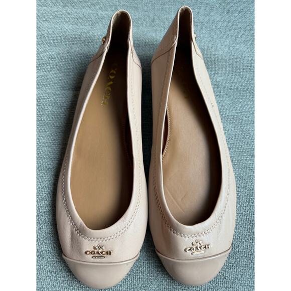 Coach Shoes - Coach Chelsea Matte Calf Patent Beechwood Flats Sz 6